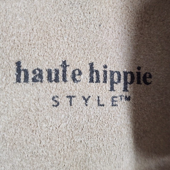 Haute Hippie Aria Suede Mule Clogs Tan Beige Buckle Slip-On 9M NWOT - Picture 9 of 11